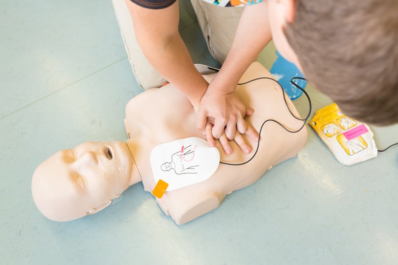 First Aid Resuscitation Course Using AED.